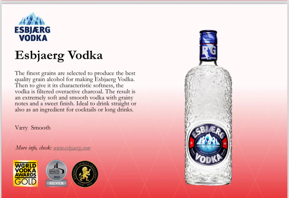 ESBJAERG VODKA 700ml  40%VOL